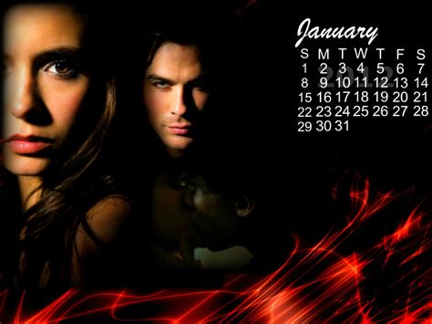 Dande Calendar The Vampire Diaries Wallpaper 28388253 Fanpop