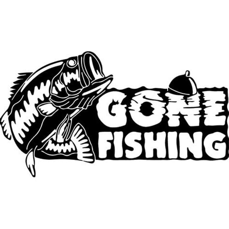 Download Gone Fishing Decal Sticker - GONE-FISHING-DECAL | Thriftysigns