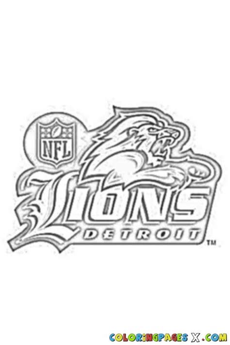 Detroit Lions Pages Coloring Pages