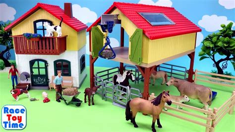 New Schleich Farm House Playset Plus Animals Toys For Kids Pet Toys