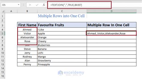 How To Combine Multiple Rows Into One Cell In Excel Exceldemy