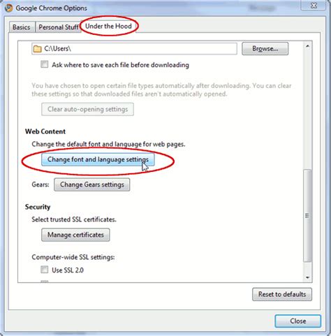 Finally to make the changes. Google Chrome browser မွာ zawgyi font ထည္႔နည္း | ၿမတ္ပုလဲၿဖဴ
