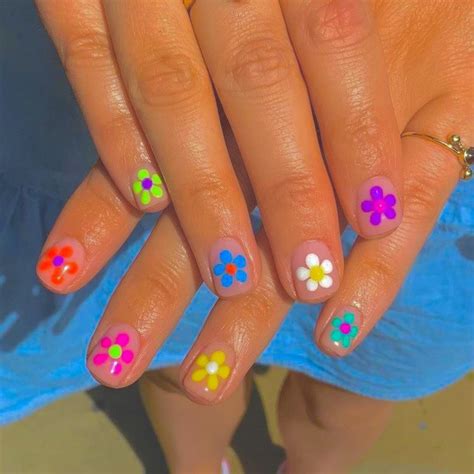 Indie Nail Inspo 💟 Hippie Nails Swag Nails Funky Nails