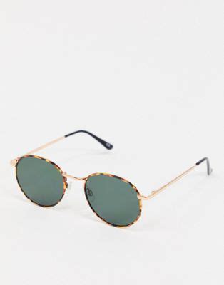 Dispones de 45 días para probar tu nueva montura o gafas de sol. Gafas de sol redondas de metal con diseño de carey y ...