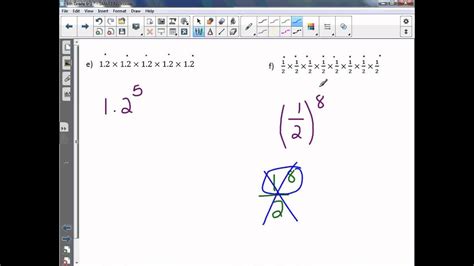 Printable exponents worksheets for 5th and 6th grade: 6th Grade 6-1: Powers and Exponents - YouTube