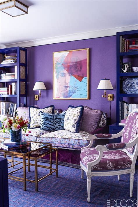 Purple And Blue Living Room