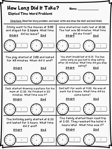 Telling Time Craftivity and Resources | Time word problems, Telling