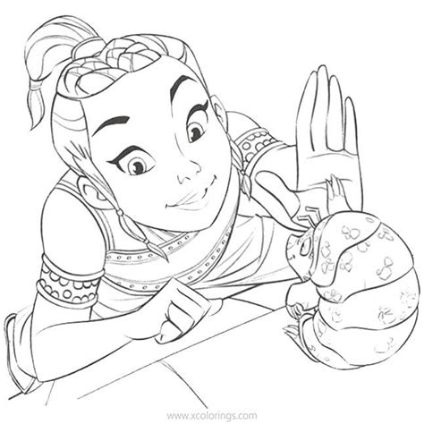 Disney Film Raya And The Last Dragon Coloring Pages - XColorings.com