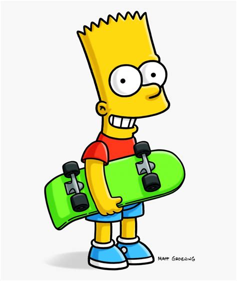 Skateboarding Clipart Bart Simpson Bart Simpson Free