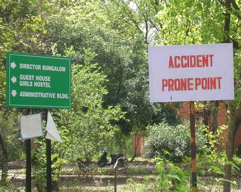 Accident Prone Point Two Sign Boards Somewhere In Nagpur H Flickr
