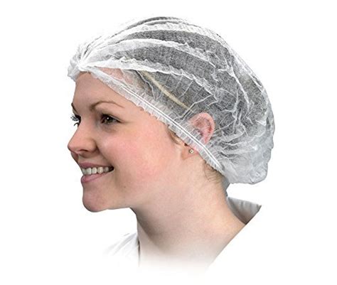 Royals Disposable Stretchable White Caps Cover Hair For Cooking