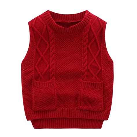 Baby Sweaters Kids Boys Girls Knitted Pullover Vest Coat Children Top