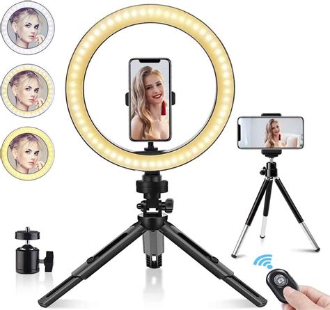 Accessories Inkeltech Selfie Ring Light Lighting Kit For Makeup Vlog