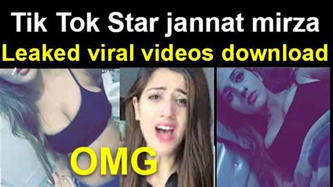 Watch Tiktok Star Jannat Mirza Leaked Video Went Viral On The Internet