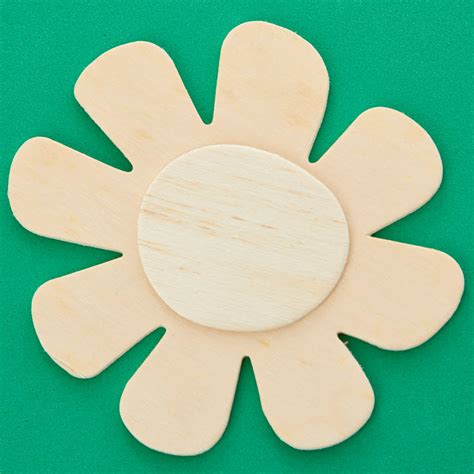 Unfinished Wood Dimensional Flower Cutout All Wood Cutouts Wood
