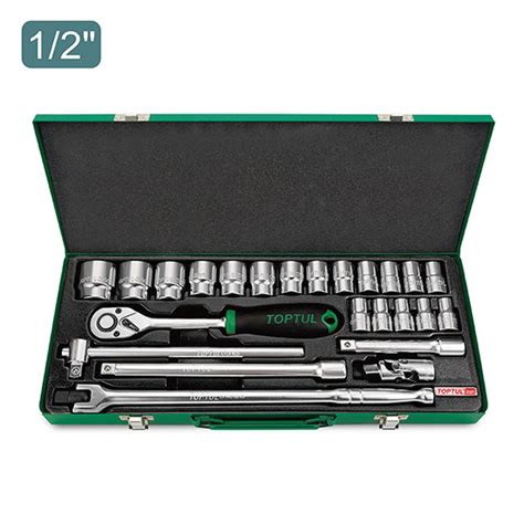 24pcs 12 Dr Socket Set Satin Toptul The Mark Of Professional Tools