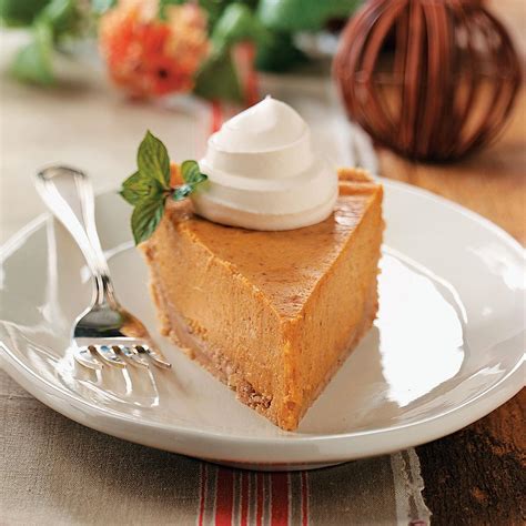 When paired with a buttery flaky pie crust and fresh whipped cream, it just screams holiday. Cream Cheese Pumpkin Pie Recipe | Taste of Home