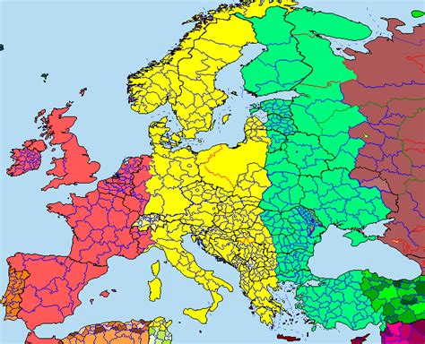 Europe Time Zone Map Virgin Islands Map