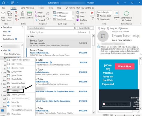 How To Archive Or Permanently Delete All Your Outlook Emails Envato