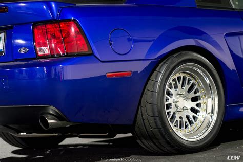 Blue 2003 4th Generation Ford Mustang Cobra Ccw Classic Brushed