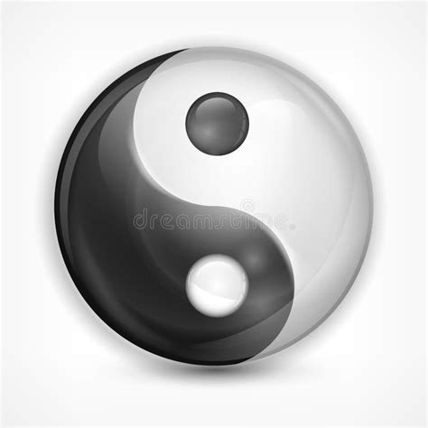 Yin Yang Symbol On White Stock Vector Illustration Of Harmony 31365077