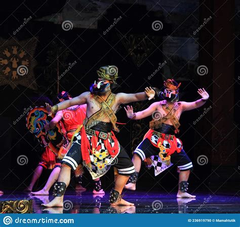 Jaranan Or Bamboo Horse And Wild Pig Or Celeng Traditional Dance