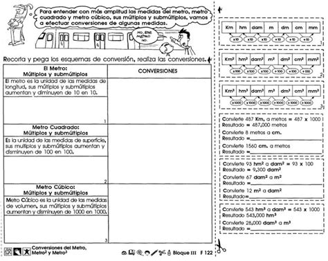 Conversiones Del Metro Metro Cuadrado Y Metro Cu00fabico 6to Grado