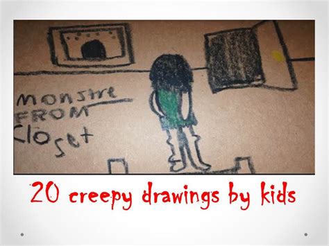 Then they become sinister af. 20 creepy drawings by kids - YouTube