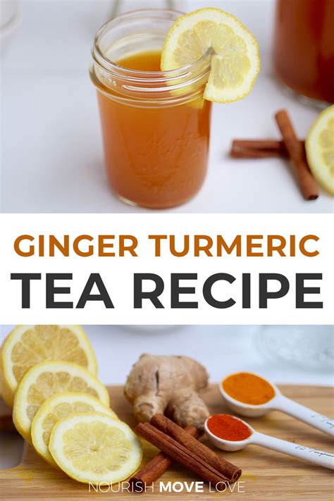Detox Tea Recipe Lemon Ginger Turmeric Tea Nourish Move Love