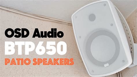 Outdoor Bluetooth Speaker Review Osd Audio Btp650 Youtube