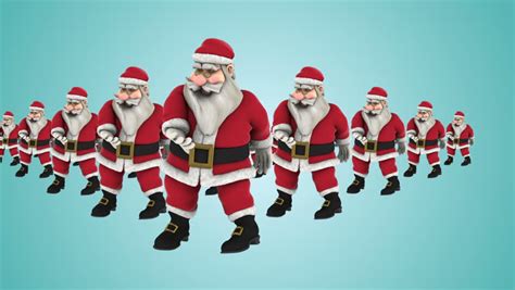 Group Of Santa Claus Hip Stock Footage Video 100 Royalty Free