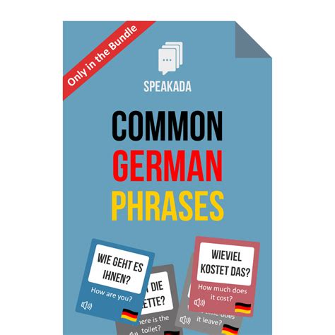 Common German Phrases Anki Flashcards Speakada