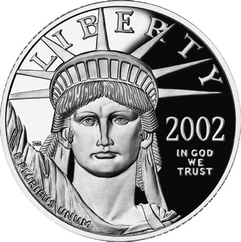 25 Dollars American Platinum Eagle Bullion Coinage United States