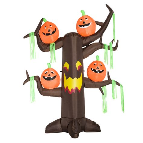 Dead / halloween tree with realistic texture, modifiable from 1 meter to 64 meters tall. 8ft Tall Halloween Inflatable Dead Tree Pumpkins Lighted ...