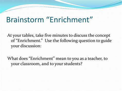 PPT - Enrichment in the Math Classroom PowerPoint ...