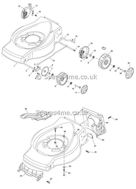Mountfield HP474 Spares And Spare Parts Diagrams Schematics 2010