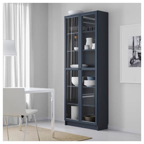 Ikea Billy Bookcase W Glass Doors Aptdeco