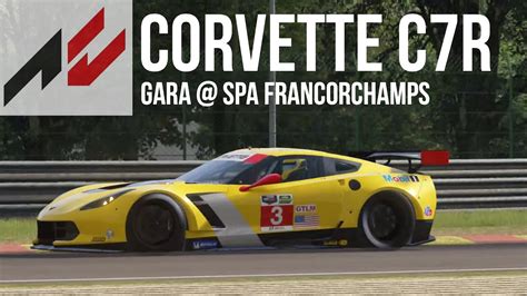 Corvette C7R Gara Spa Francorchamps Assetto Corsa YouTube