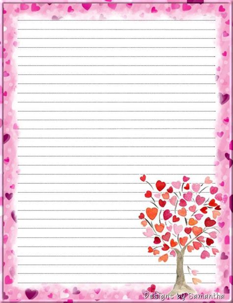 Valentine S Day Stationary Notebook Paper Printable Printable Lined Paper Free Printable