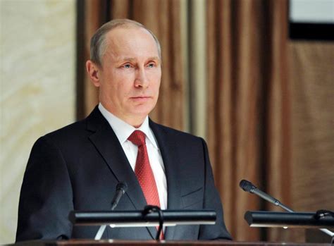 Russias President Putin Delivers A Speech During A Session Of The