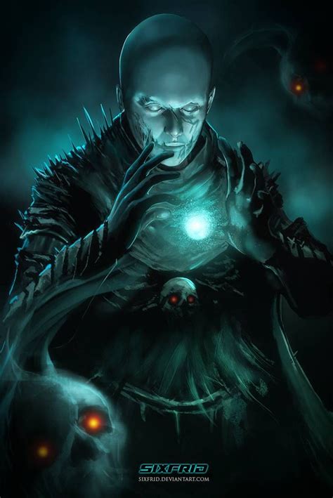 Necromancer By Sixfrid On Deviantart Mago De Fantasía Personajes De