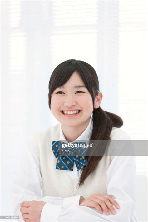 High School Girl Smiling High Res Stock Photo Getty Images