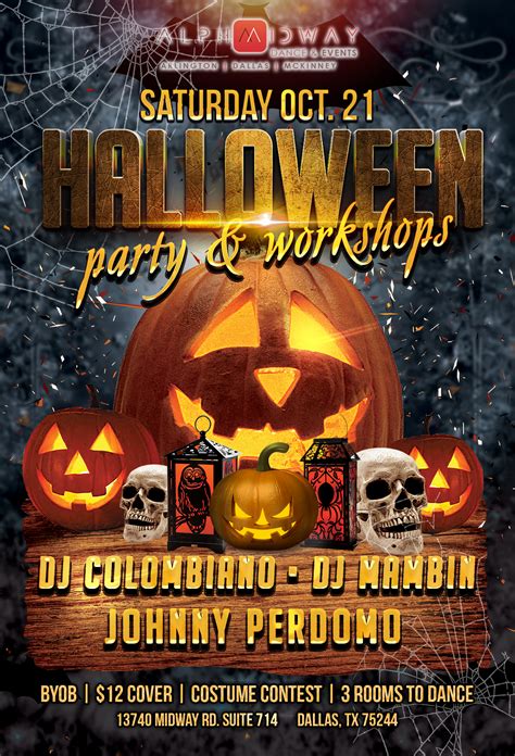 The party is hosted by h dot and has sounds by dj ys! 2017 Halloween Party & Workshops - Alpha Midway Dance ...