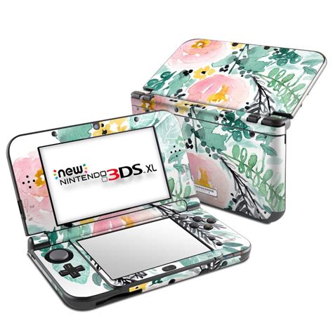 Nintendo New 3ds Xl Skin Blushed Flowers By Sara Berrenson Decalgirl