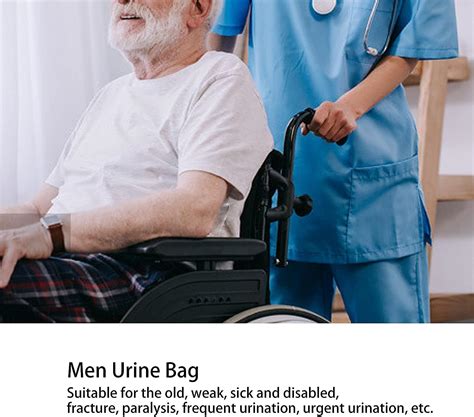 Male Urinal Pee Holder Reusable Portable Urine Bag Collector 1000ml