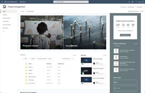 Use The Sharepoint Project Management Site Template Microsoft Support