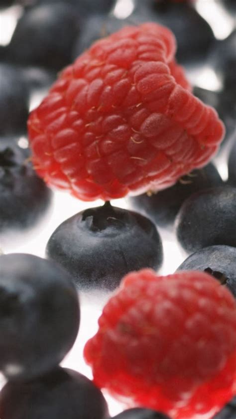 Raspberries Blueberries Berries Iphone Wallpapers Free Download