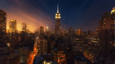 Desktop Wallpaper Cityscape New York Empire State