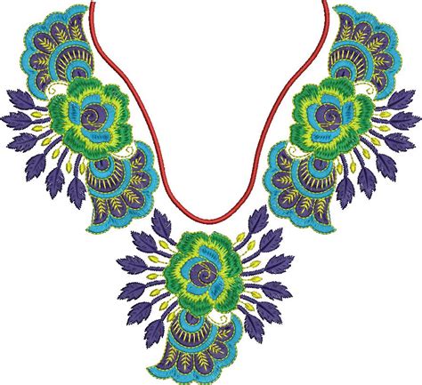 Arabian Neck High Quality Embroidery Free Design 82