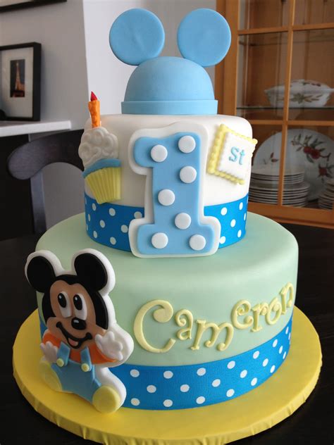 Baby Boy 1St Birthday Cake Mickey Mouse : Mickey Mouse Birthday Cake